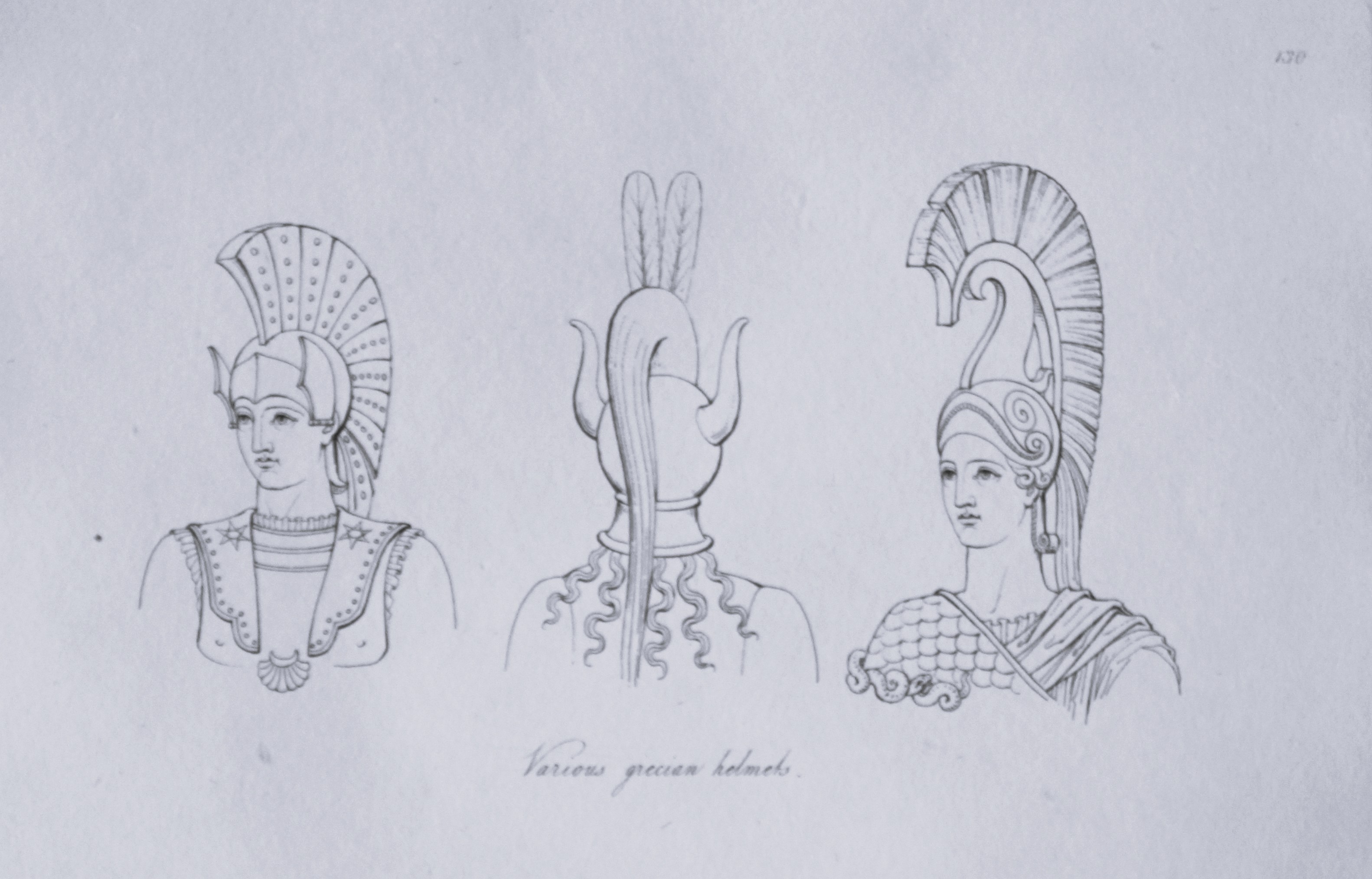 Thomas Hope - Greek helmets 1812