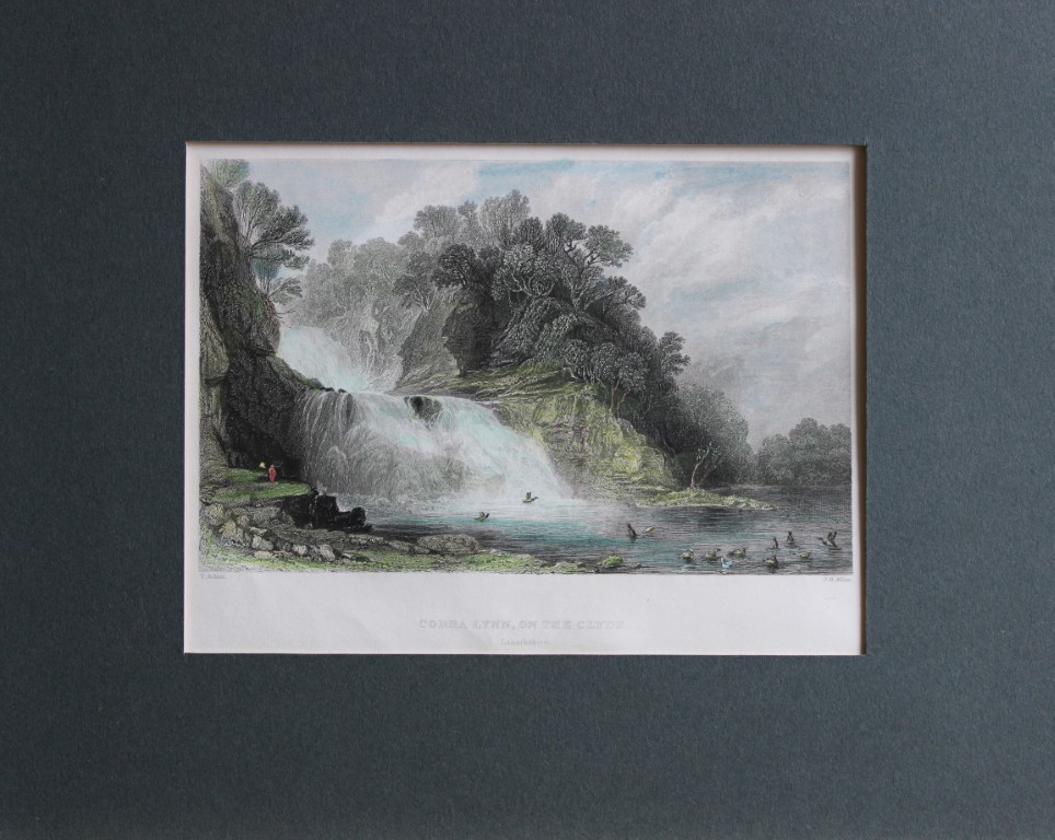 Thomas Allom -  Corra Lynn on the Clyde engraved by JB Allan 1837