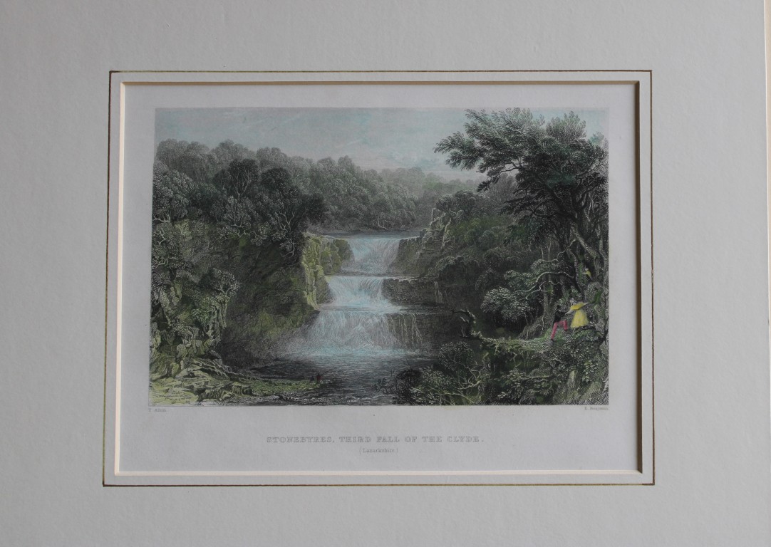 Thomas Allom - Stonebyres on the Clyde engraved by E Benjamin 1837