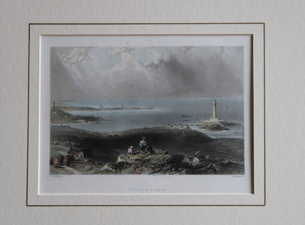 WH Bartlett - Peterhead engraved by R Brandard 1837
