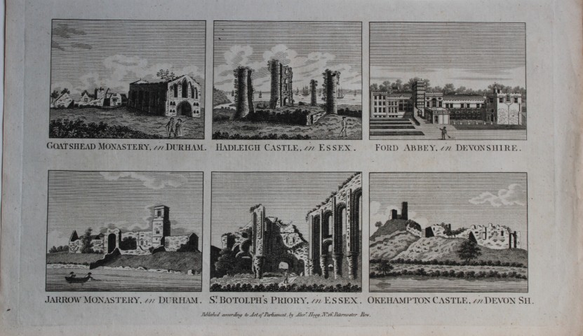 Alex Hogg - Monasteries, Castles etc in England  1786