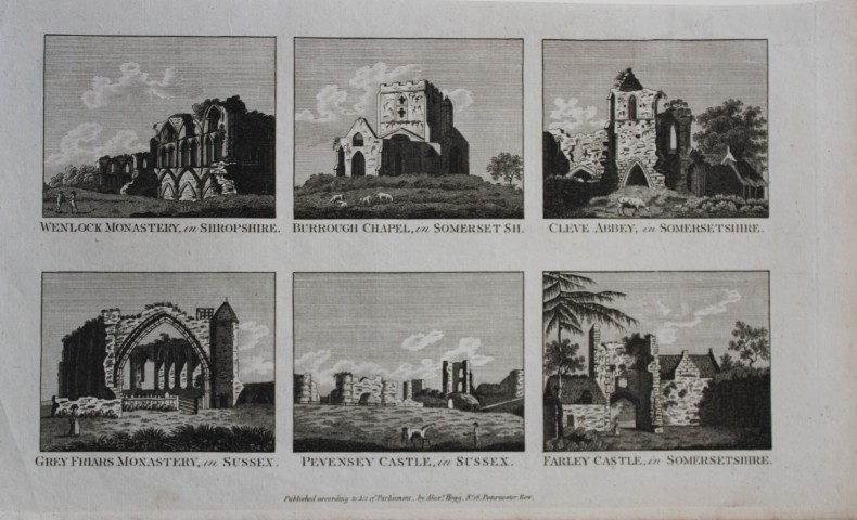 Alex Hogg - Monasteries, Castles etc in England  1786