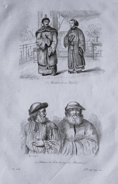 Julien Boilly - Engraving of People and  Views in Asia 1839