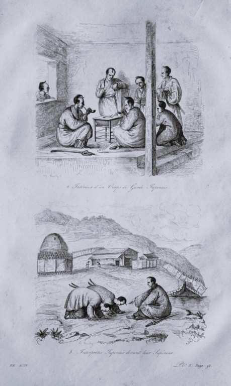 Julien Boilly - Engraving of People and  Views in Asia 1839