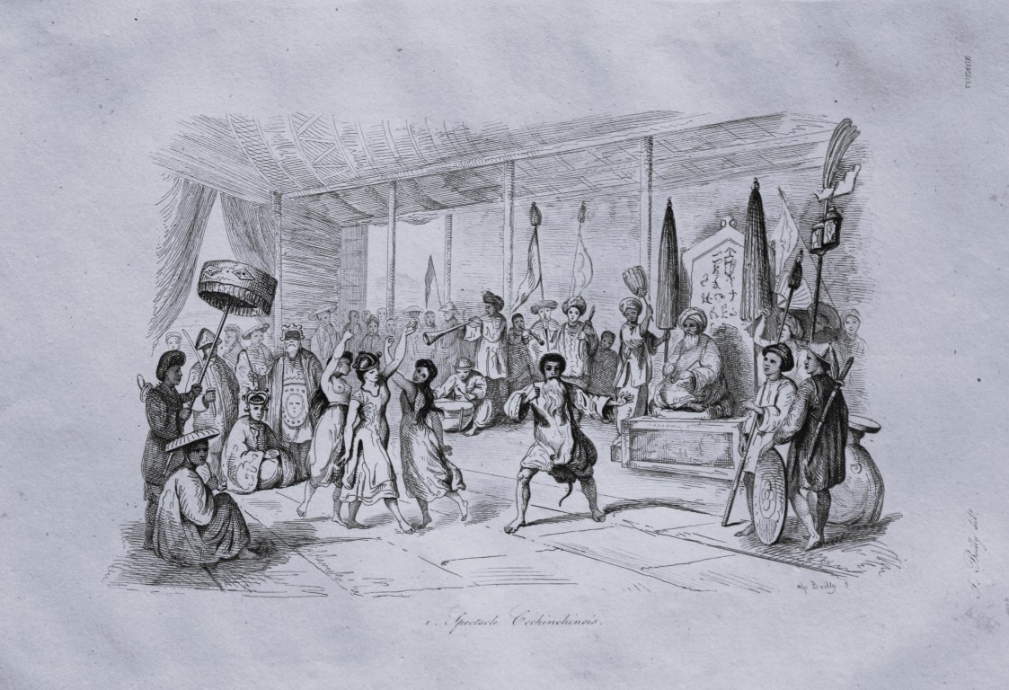 Julien Boilly - Engraving of People and  Views in Asia 1839
