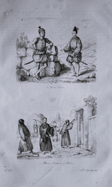 Julien Boilly - Engraving of People and  Views in Asia 1839