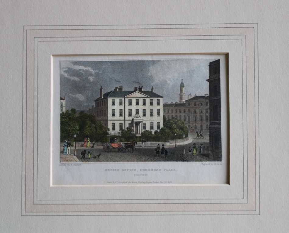 T Shepherd - Excise Office, Edinburgh engraved by W Bond 1829