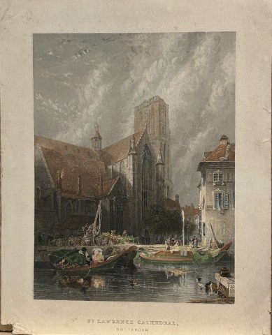 G Balmer - St Lawrence Cathedral, Rotterdam engraved by Henry Winkles