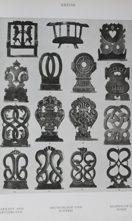 Helmuth Bossert - 4 Germanic Folk Art plates 1924