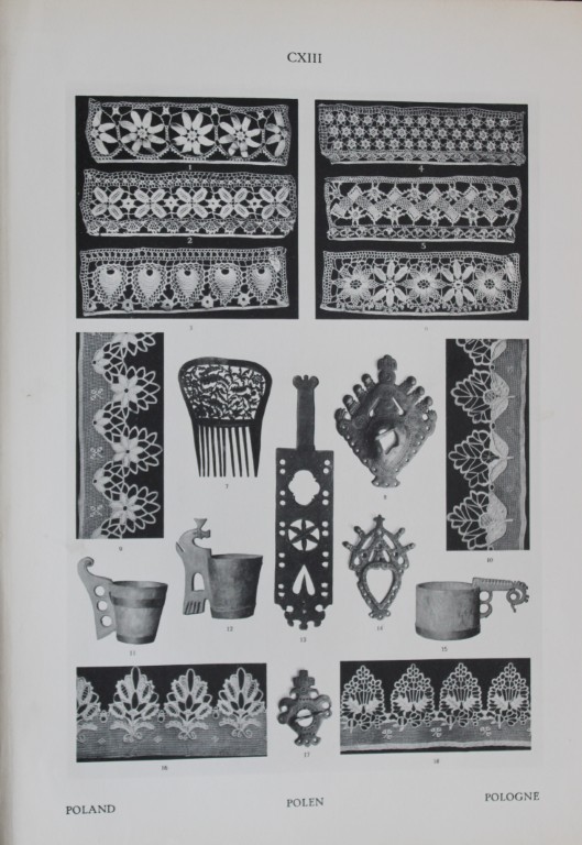 Helmuth Bossert - 4 Polish Folk Art plates 1924