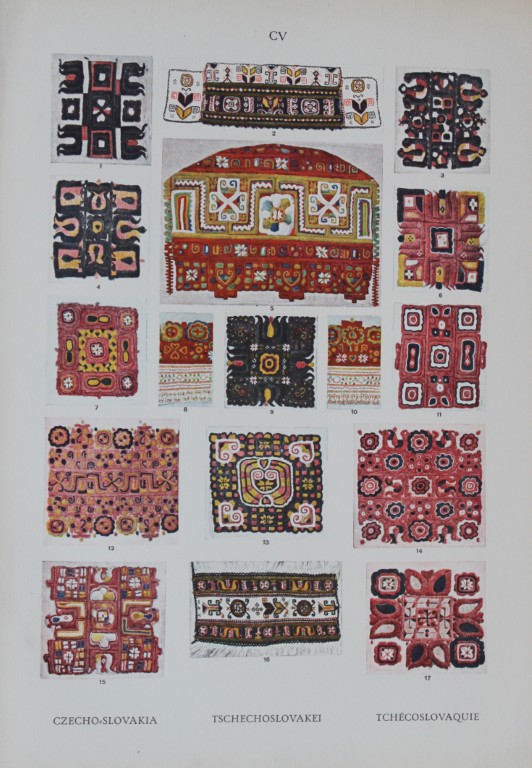 Helmuth Bossert - 4 Czech Folk Art plates 1924