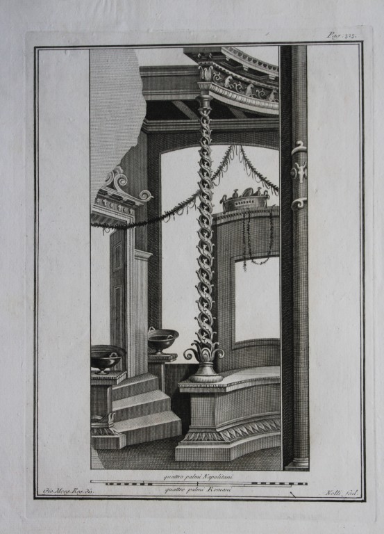 Giovanni Morghen - Antiquities of Herculaneum engraving 1752