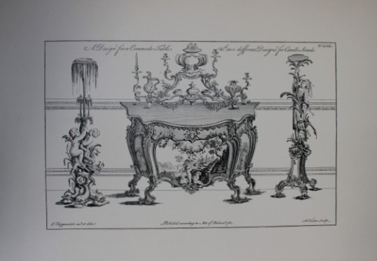 Thomas Chippendale - Original engraving of  1762