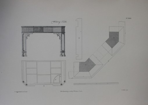 Thomas Chippendale - Original engraving of  1762