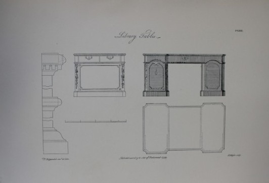 Thomas Chippendale - Original engraving of  1762