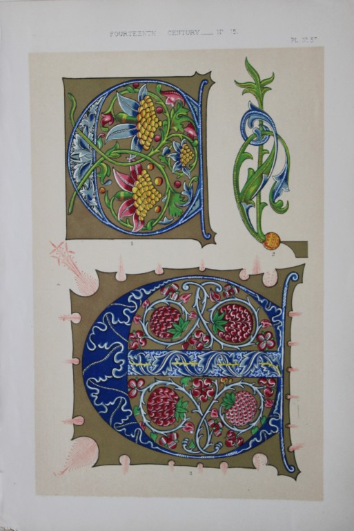 Tymms and Digby Wyatt - Chromolithograph from the Art of Illuminating 1860