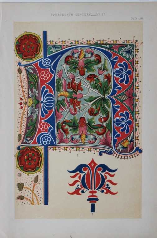 Tymms and Digby Wyatt - Chromolithograph from the Art of Illuminating 1860