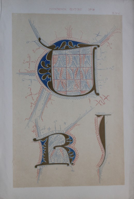 Tymms and Digby Wyatt - Chromolithograph from the Art of Illuminating 1860