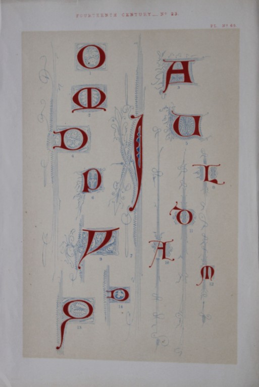 Tymms and Digby Wyatt - Chromolithograph from the Art of Illuminating 1860