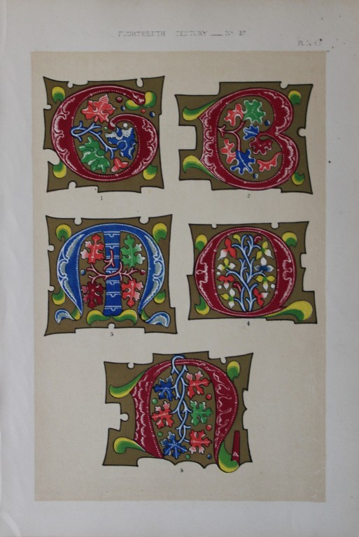 Tymms and Digby Wyatt - Chromolithograph from the Art of Illuminating 1860