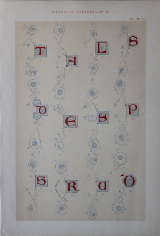 Tymms and Digby Wyatt - Chromolithograph from the Art of Illuminating 1860