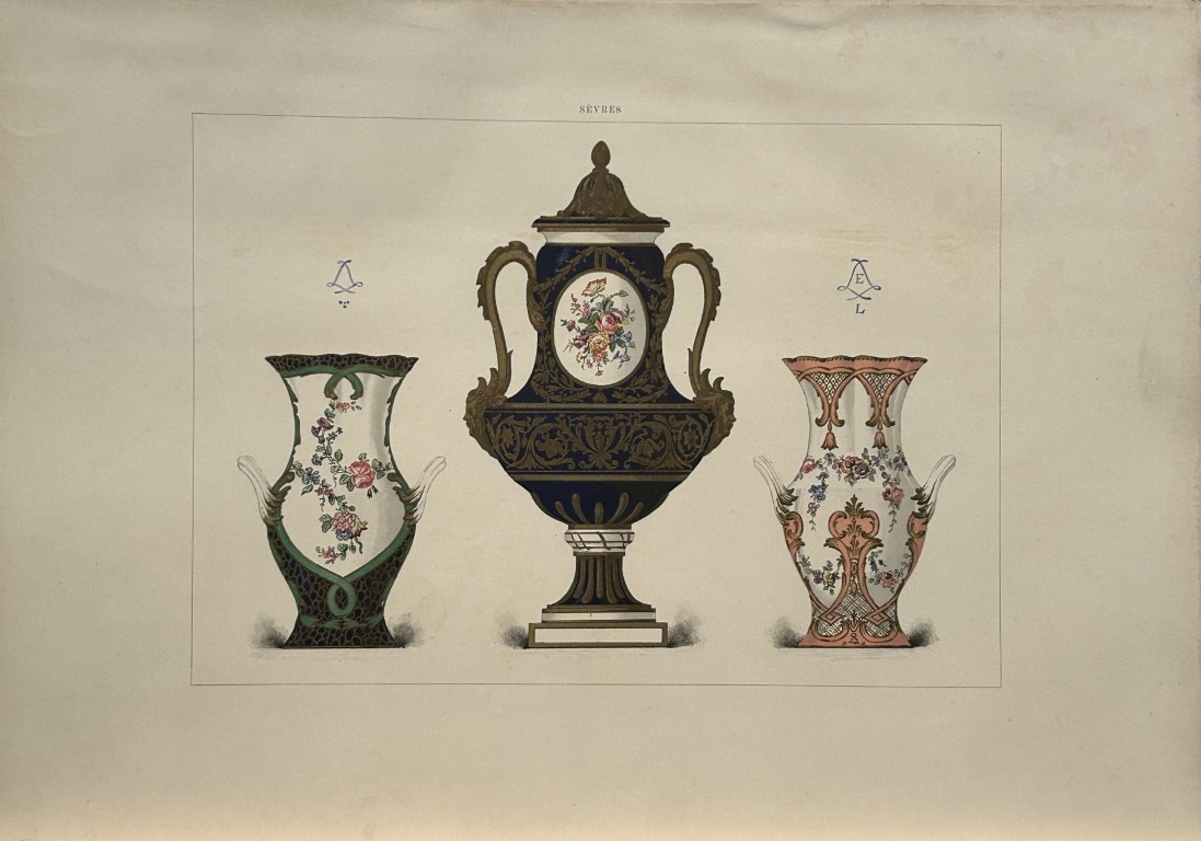 Edouard Garnier - Beautiful print of Soft Porcelain of Sevres 1892