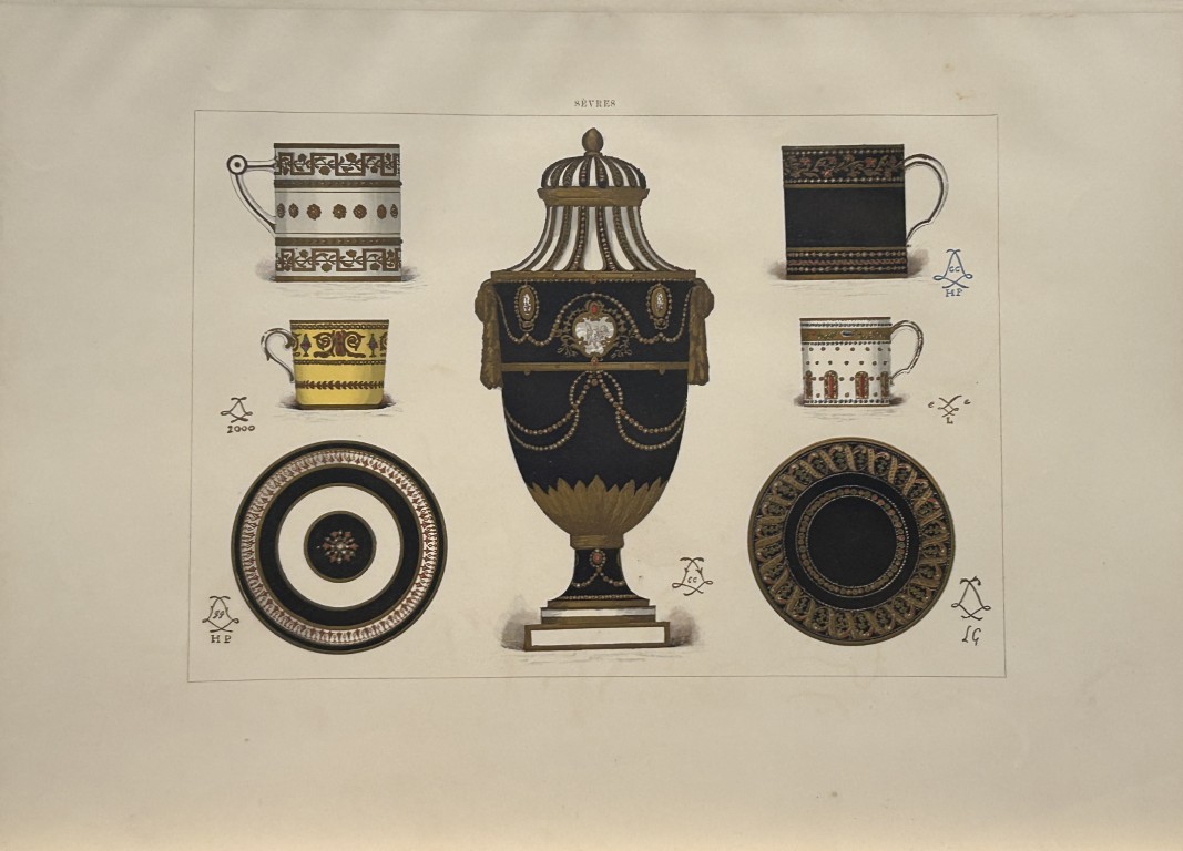 Edouard Garnier - Beautiful print of Soft Porcelain of Sevres 1892