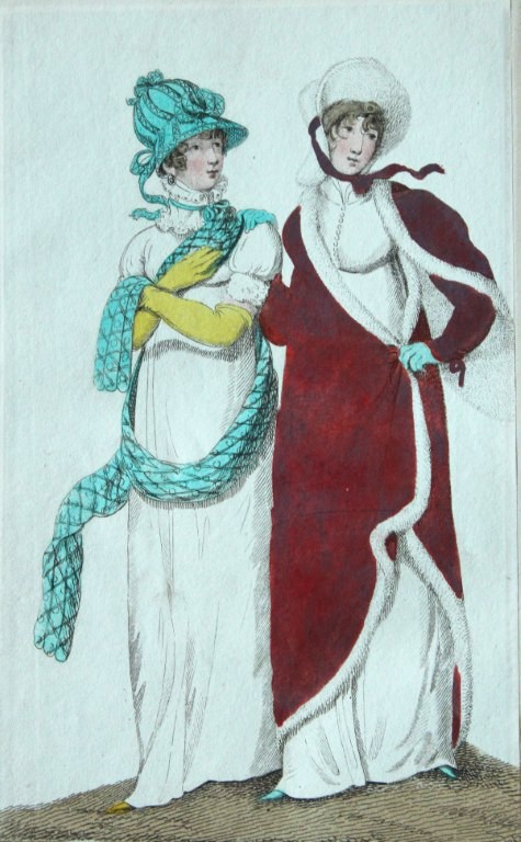 R Ackermann - Hand coloured engraving of La Belle Assemble 1816