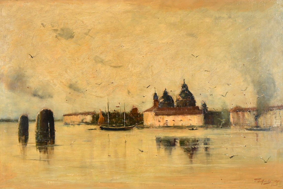 Thomas Bush Hardy - Original oil painting of Venice 1896