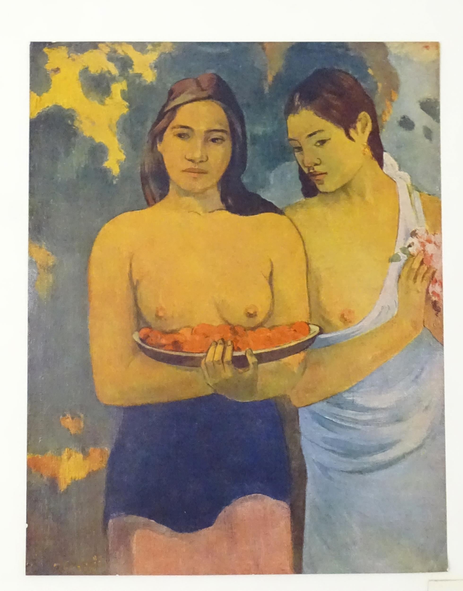 Paul Gaugin - Vintage lithograph of Two Tahitian Women