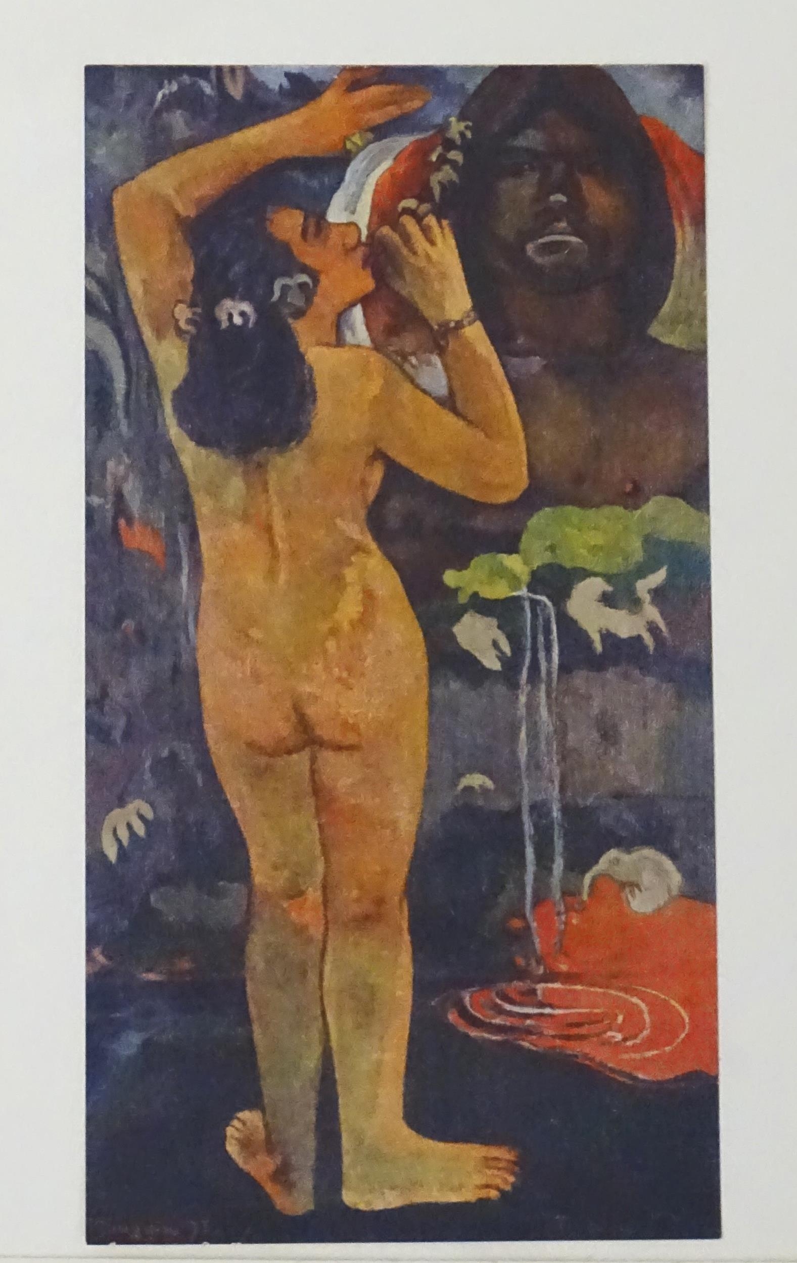Paul Gaugin - Vintage lithograph of Moon and Earth