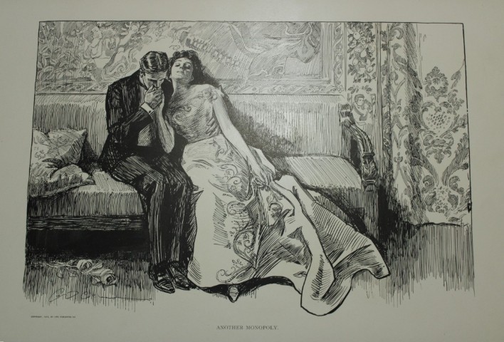 Charles Dana Gibson - 5 prints from Americans 1900