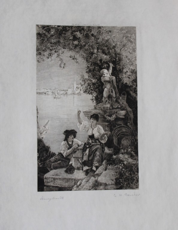 Henry Woods - Cupid's Spell engraved by H Boucher 1908