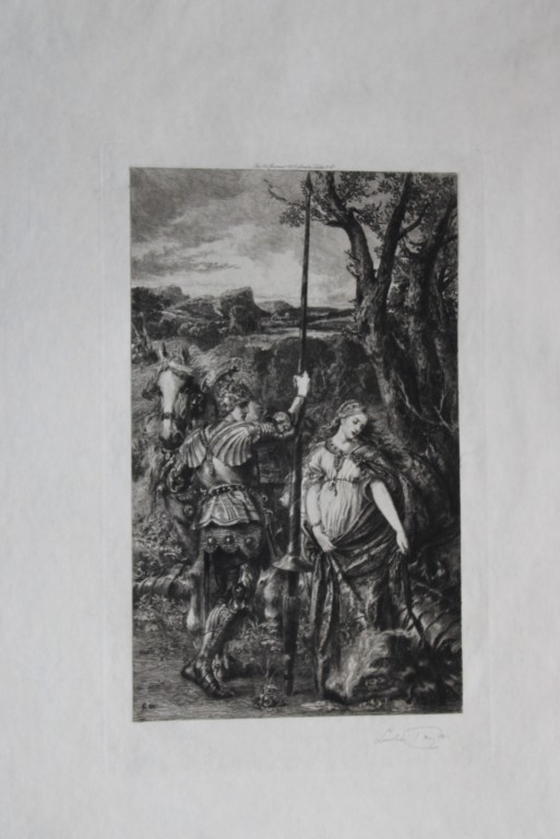 Sir John Gilbert - Fair St George engraved by Luke Taylor 1908