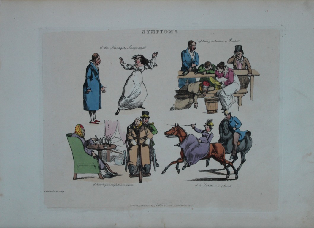 Henry Alken - Etching from Symptoms of being amused 1822