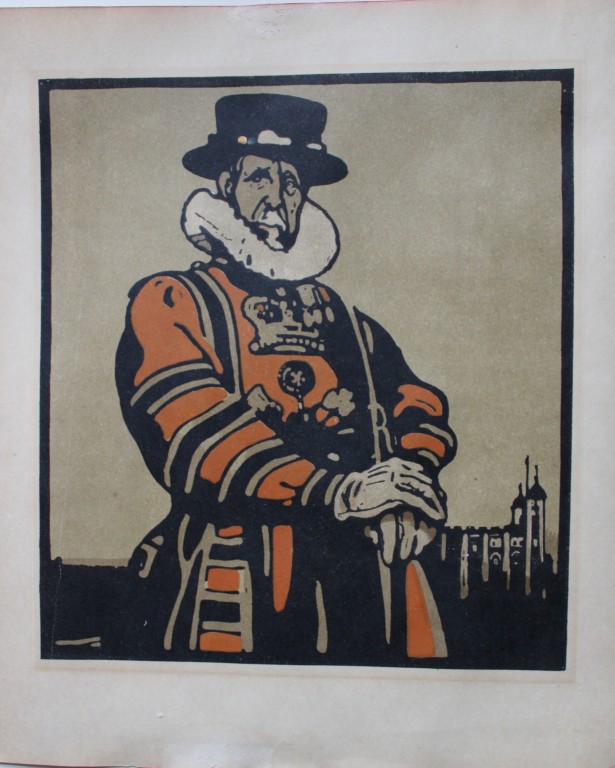 William Nicholson - Beefeater at Tower of London  1898