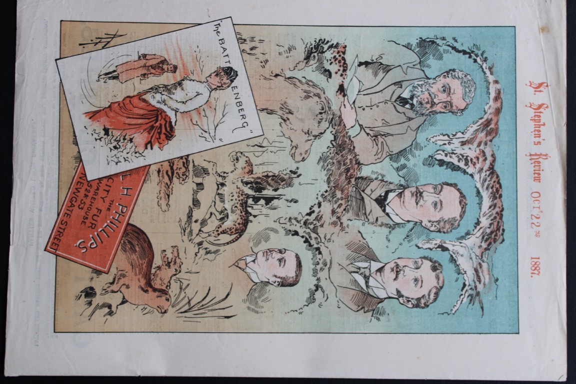 Tom Merry political cartoon - The Battenberg 1887
