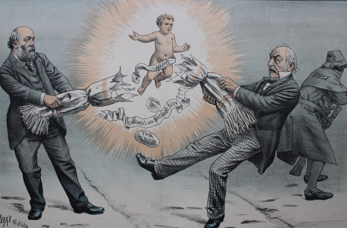 Tom Merry political cartoon - The New Year 1887