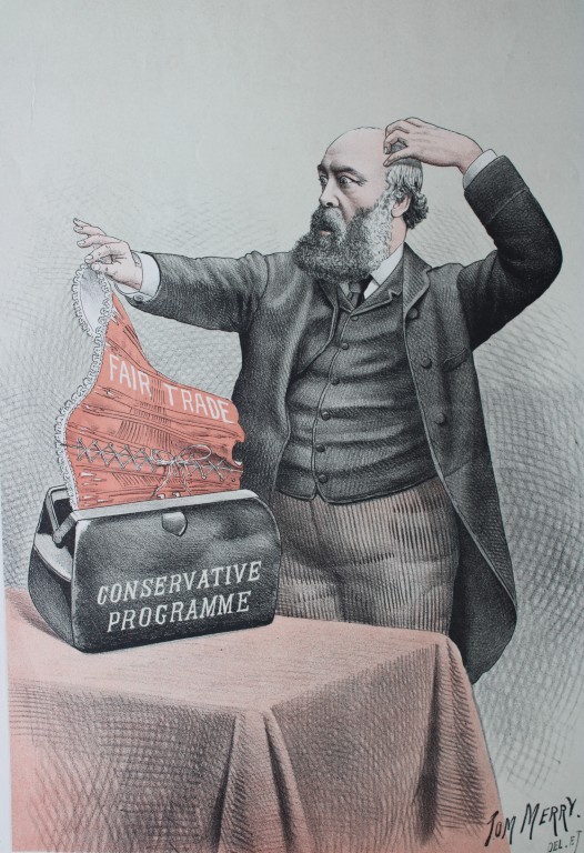 Tom Merry political cartoon - O' What A Surprise 1887