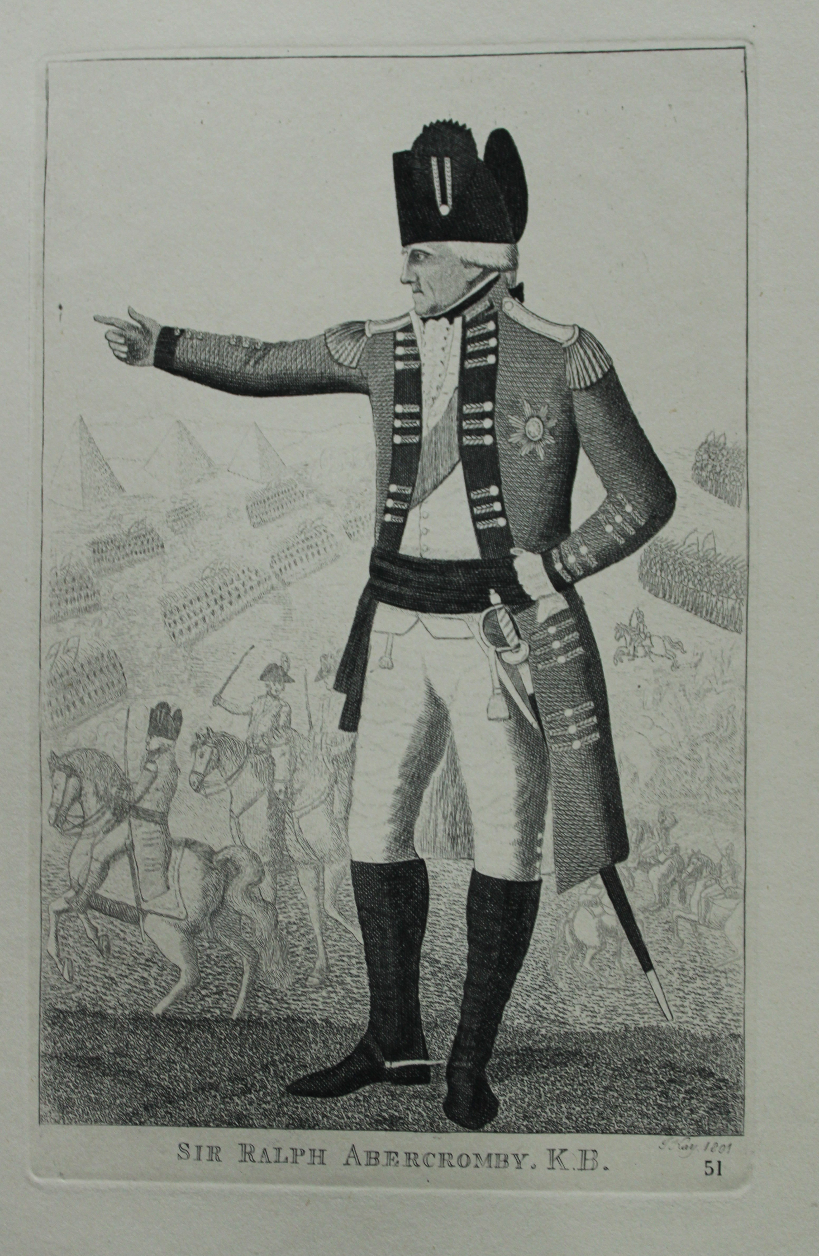 John Kay - Etching of a Sir Ralph Abercromby 1877