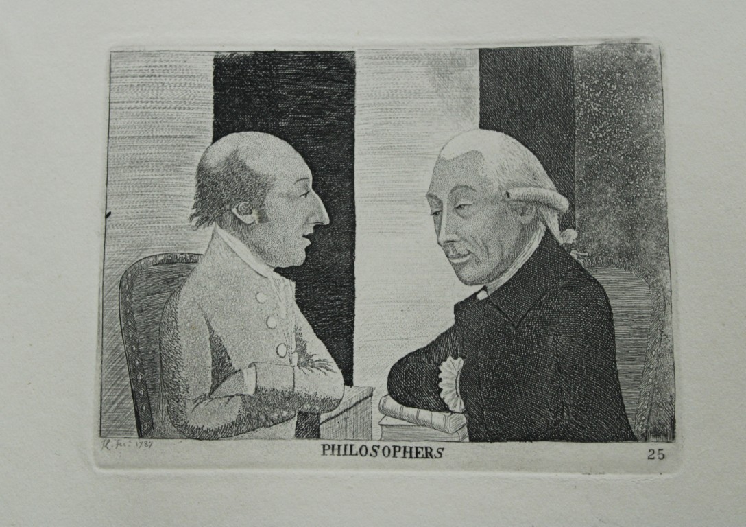 John Kay - Etching of Dr Joseph Black and Dr James Hutton 1877