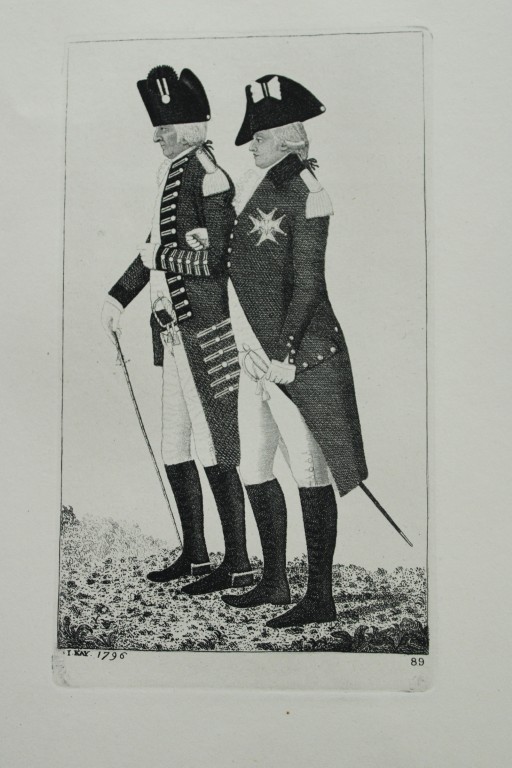 John Kay - Etching of Count d'Artois and Lord Adam Gordon 1877