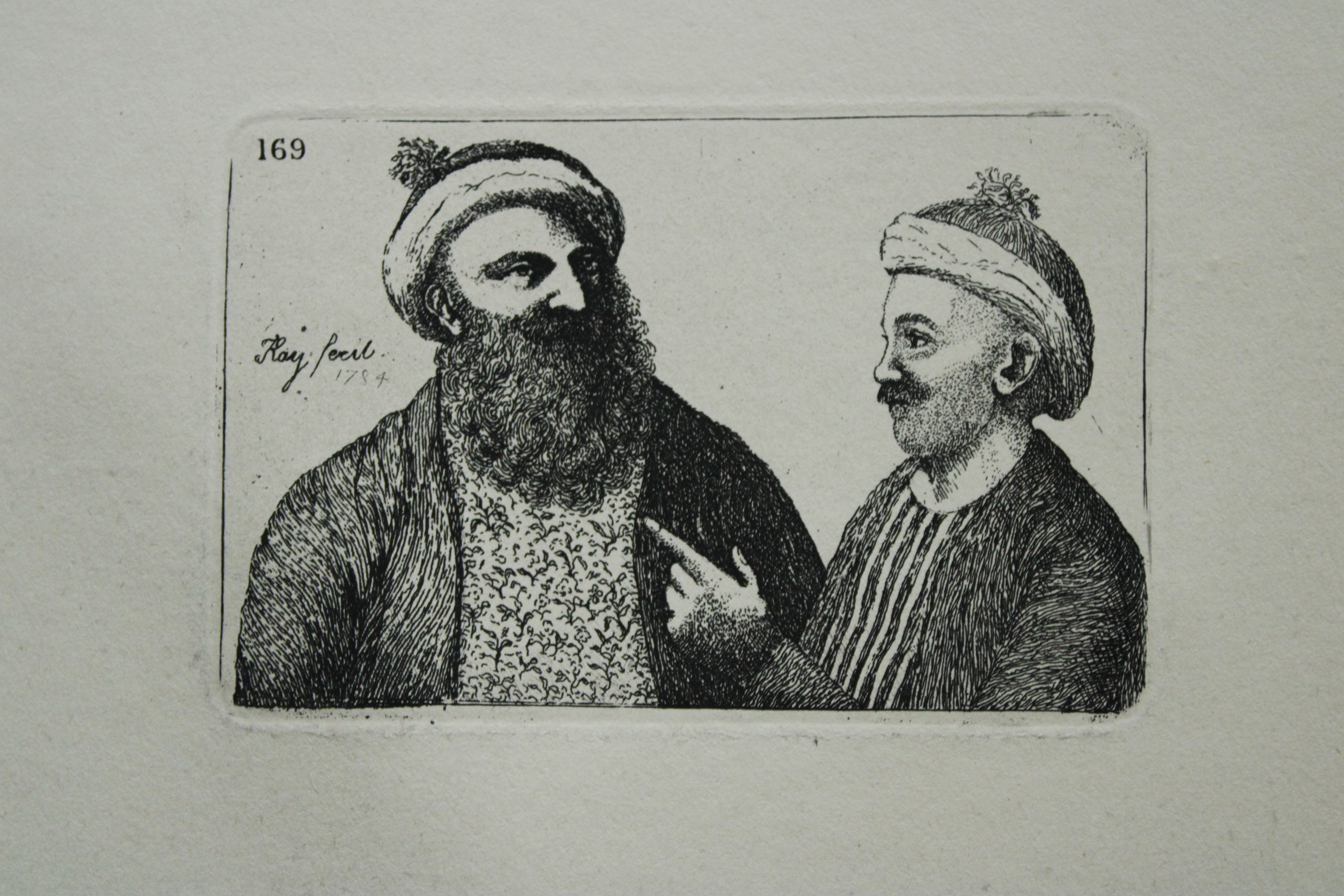 John Kay - 2 etchings of Two Turks 1877
