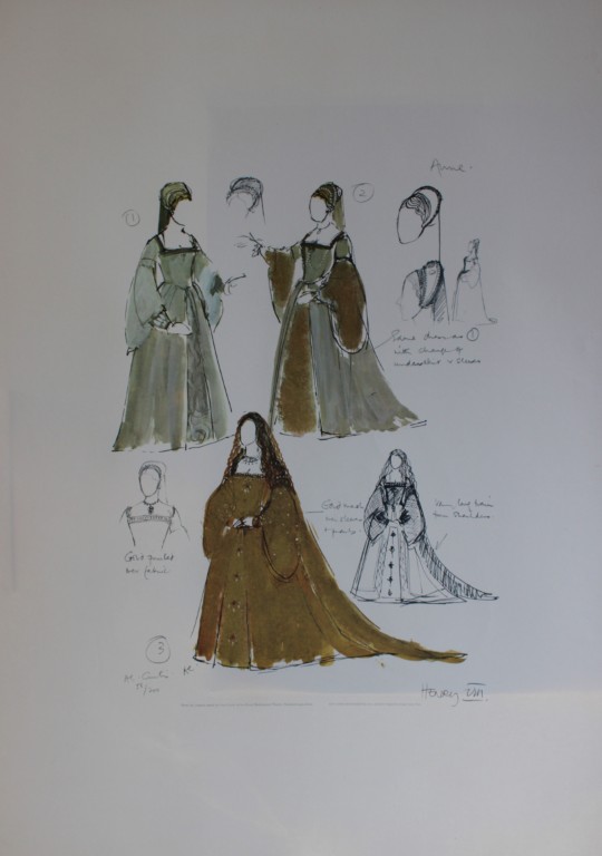 Ann Curtis - Costume for role of Anne Boleyn, Henry VIII at RSC c1970
