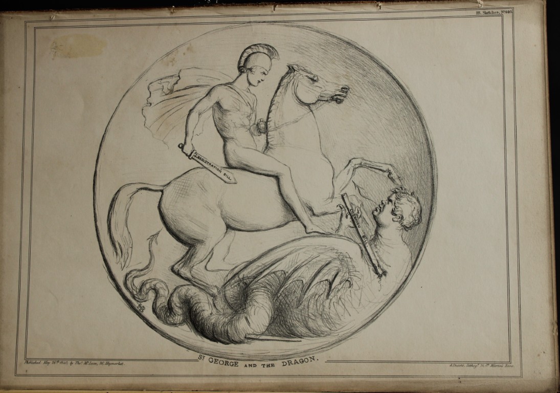 John Doyle (HB) - Original engraving from Political Sketches 1830-1840