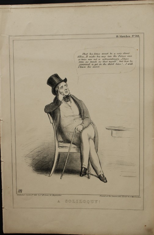 John Doyle (HB) - Original engraving from Political Sketches 1830-1840