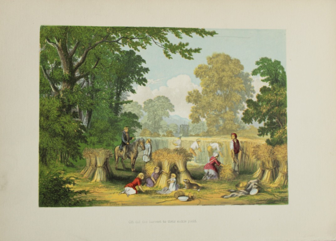 AF Lydon - Elegy Written in a Country Churchyard (Gray) from Gems from the Poets 1860