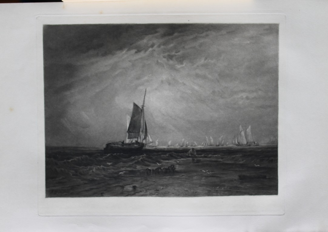 Blyth Sands by JMW Turner engrved by A. Brunet-Desbaines 1885