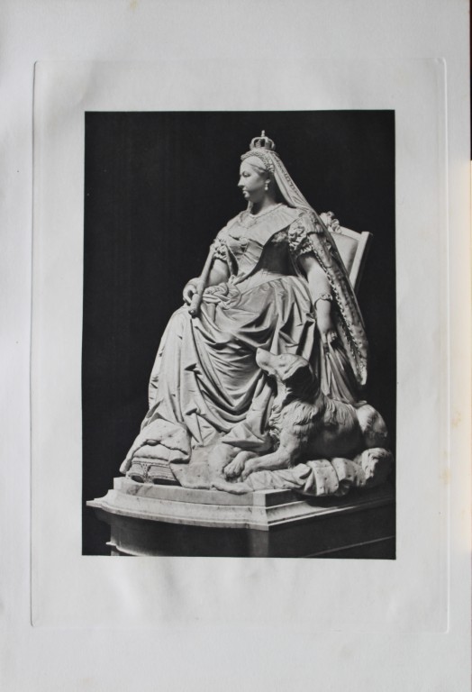 Statue of Queen Victoria by Sir Joseph Boehm engraved by Dujardin 1885