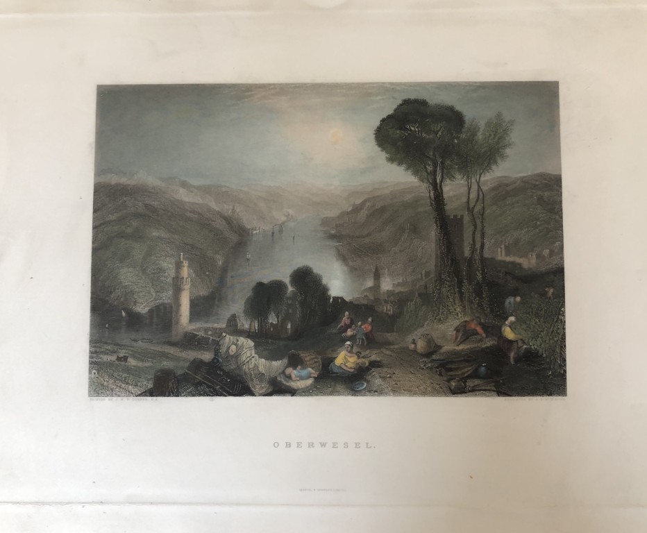 JMW Turner - Oberwesel engraved by JT Willmore 1887